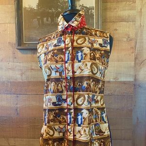 Western Graphic Blouse